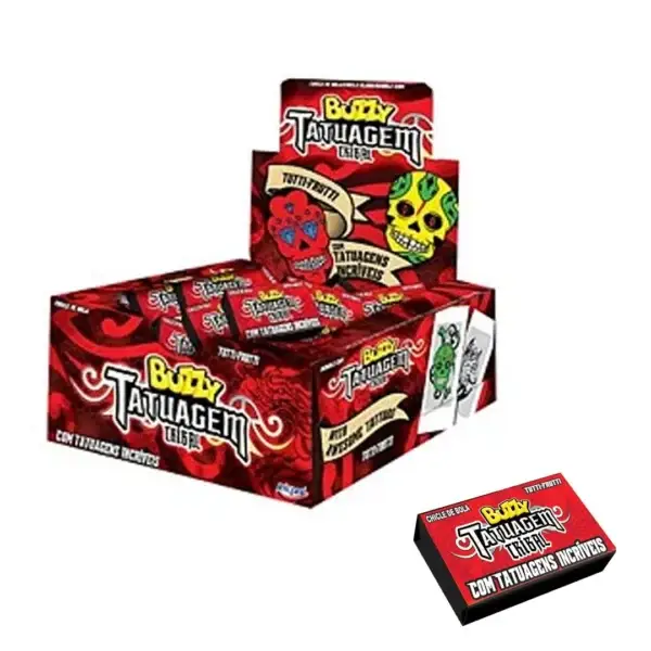 Chiclete Tattoo Tribal sortidos 1 Unid Buzzy