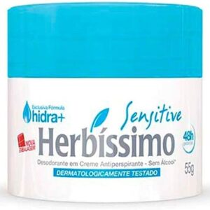 Desodorante Em Creme Antitranspirante Sensitive Herbíssimo 55g
