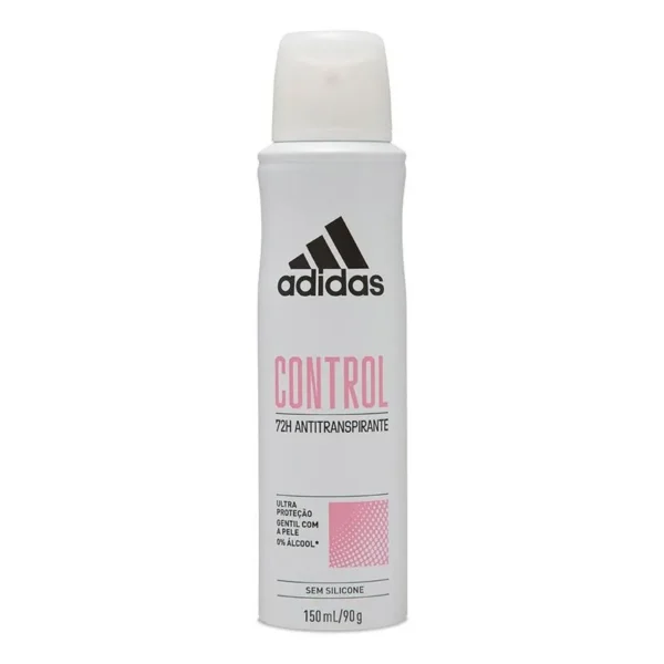 Desodorante Antitranspirante Aerosol Adidas Control Feminino 72h 150ml