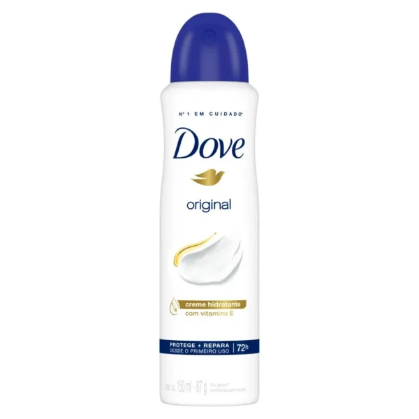 Desodorante Antitranspirante Aerosol Dove Original com Vit E 150ml