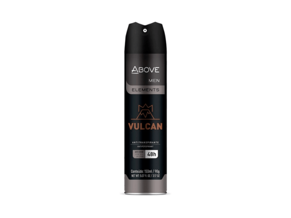Desodorante Antitranspirante Aerossol Above Men Vulcan 48h 150ml