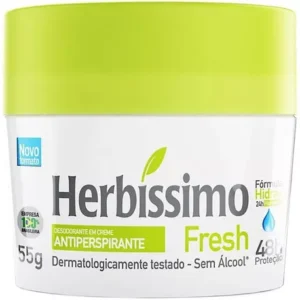 Desodorante Em Creme Antitranspirante Fresh Herbíssimo 55g