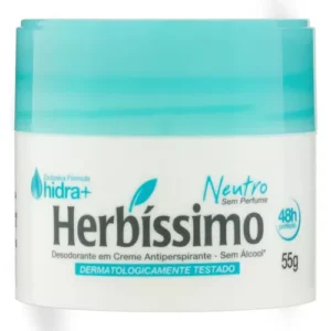 Desodorante Em Creme Antitranspirante Neutro Herbíssimo 55g