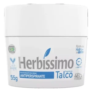Desodorante Em Creme Antitranspirante Talco Herbíssimo 55g