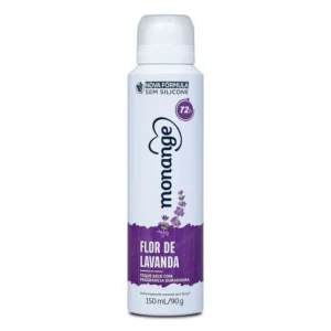 Desodorante Monange Antitranspirante Flor de Lavanda Aerossol 150ml/90g