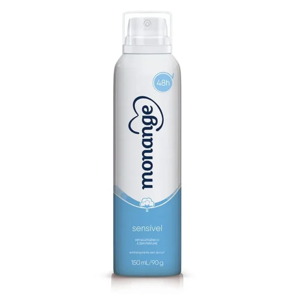 Desodorante Monange Antitranspirante sensivel Aerossol 150ml/90g