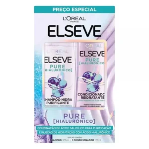Kit Shampoo 375ml + Condicionador 170ml L'oréal Paris Elseve Pure Hialurônico