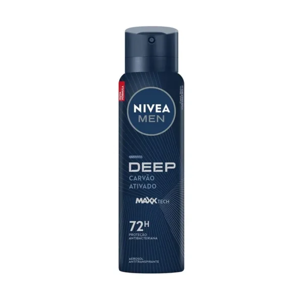NIVEA MEN Antitranspirante Aerossol Deep Carvão Ativado MaxxTech 150 ml