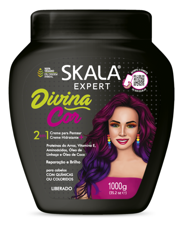 Skala Divina Cor Creme Hidratante e para Pentear 1000g