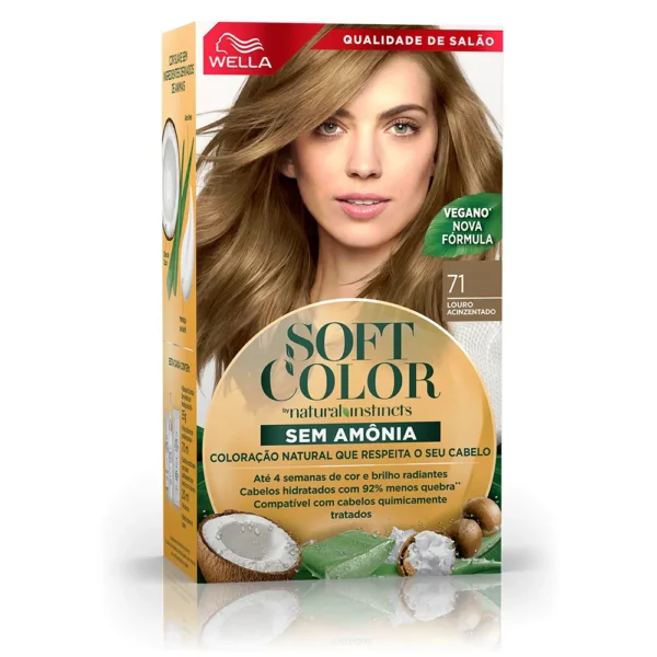 Tinta de Cabelo Soft Color Louro Acinzentado 71