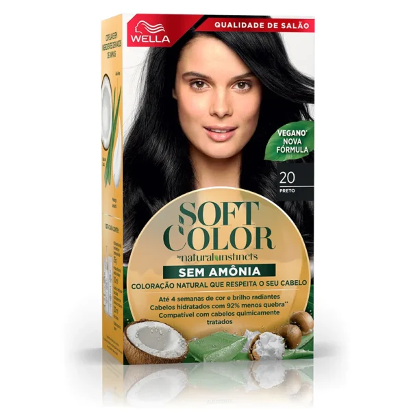 Tinta de Cabelo Soft Color Preto 20