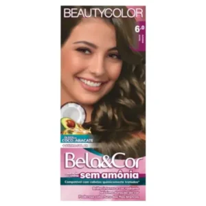 Tintura Creme Bela&Cor sem Amônia 6.0 Louro Escuro Beautycolor