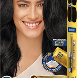 Tintura de Cabelo Permanente Cor&Ton Preto Azulado 1.0