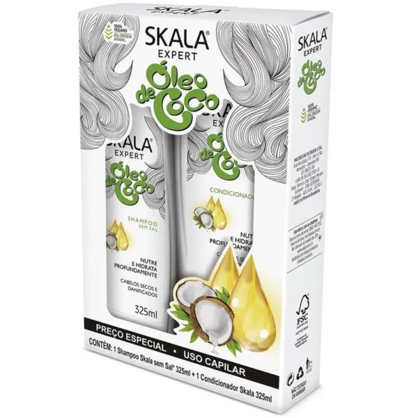 Kit Shampoo +Condicionador Skala Óleo de Coco 325ml